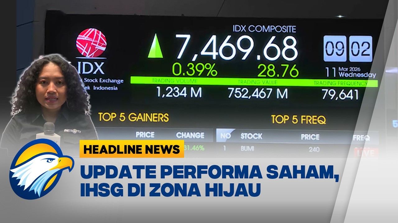 [HEADLINE NEWS, 11/3] Update Terkini: IHSG Dibuka Menguat Pagi Ini