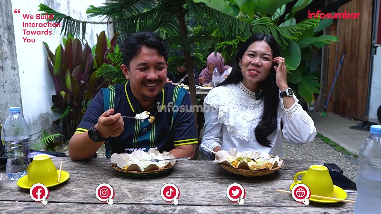 KULINER PADANG I NASI DADAR MAKAN SEPUASNYA HARGA MAHASISWA - PISANG SANTAN  - WARKOP KONG COW