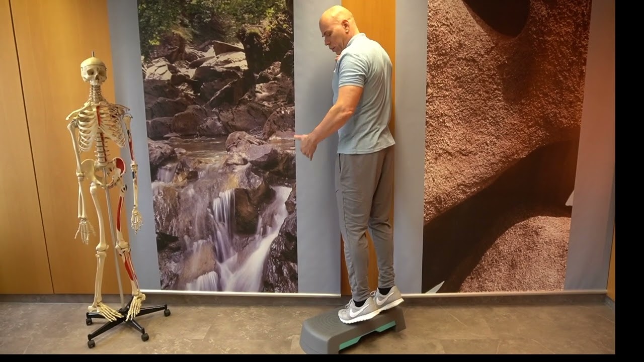 Selbstbehandlung der Achillessehne (Exzentrisches Krafttraining bei Achillodynie)