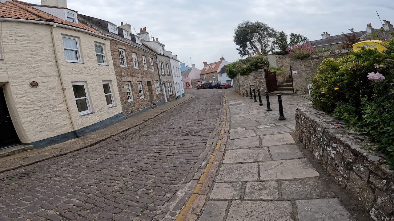 4K walk around Alderney Island In Guernsey 🇬🇬