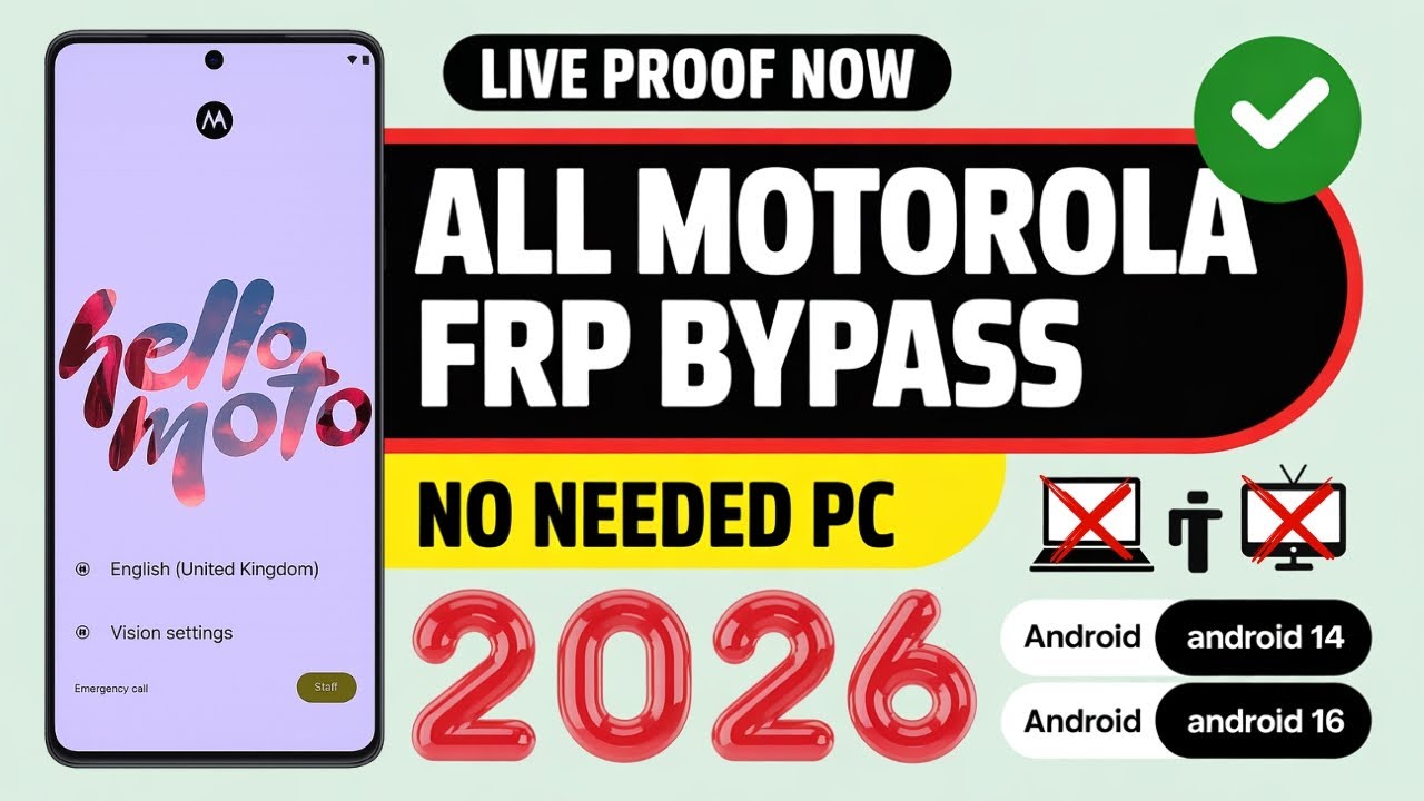 ⚡ How To Bypass Google Lock On Motorola Phone 2026 | Latest Update | No PC Method