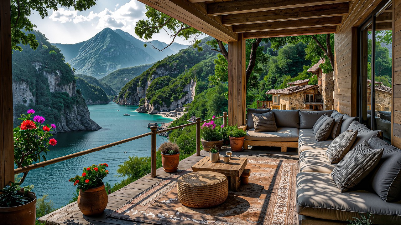 Morning Jazz In The Relaxing Balcony Atmosphere - Melodious Jazz Music For A Good Mood