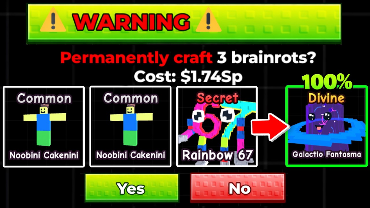 Testing DIVINE Brainrot RECIEPES in Escape Tsunami for Brainrots!