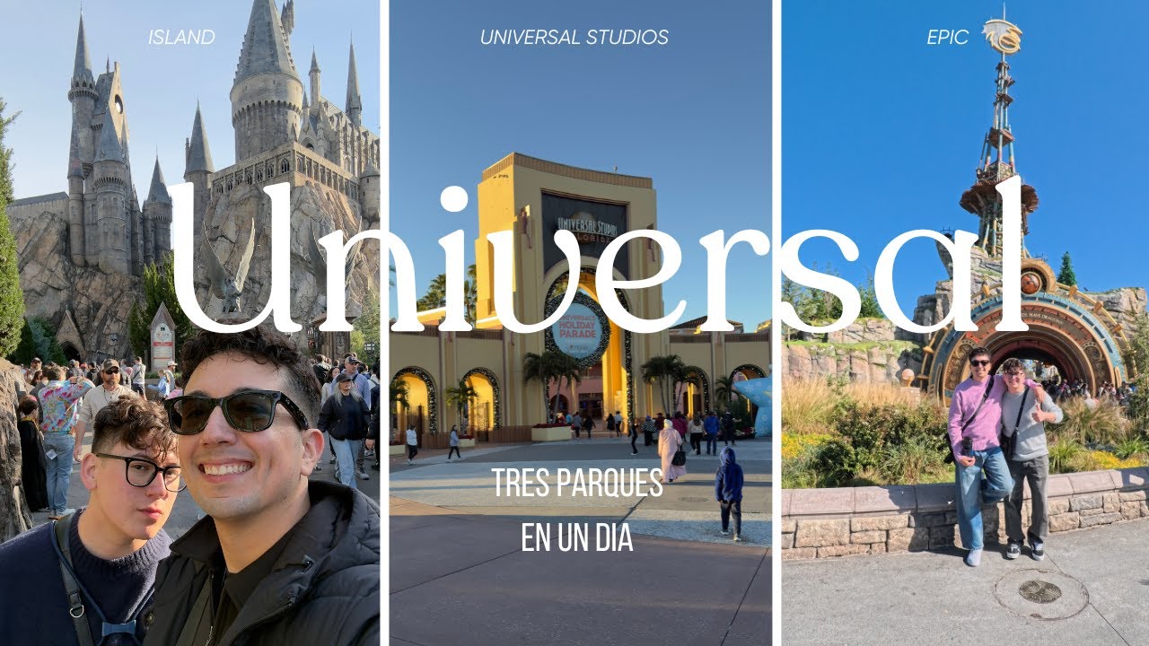 🔥¡VLOG DE AVENTURA!🔥🚀 ¡3 PARQUES EN 1 DÍA! 🌟 Island, Universal y Epic: ¿Podemos con todo? 🤔 .