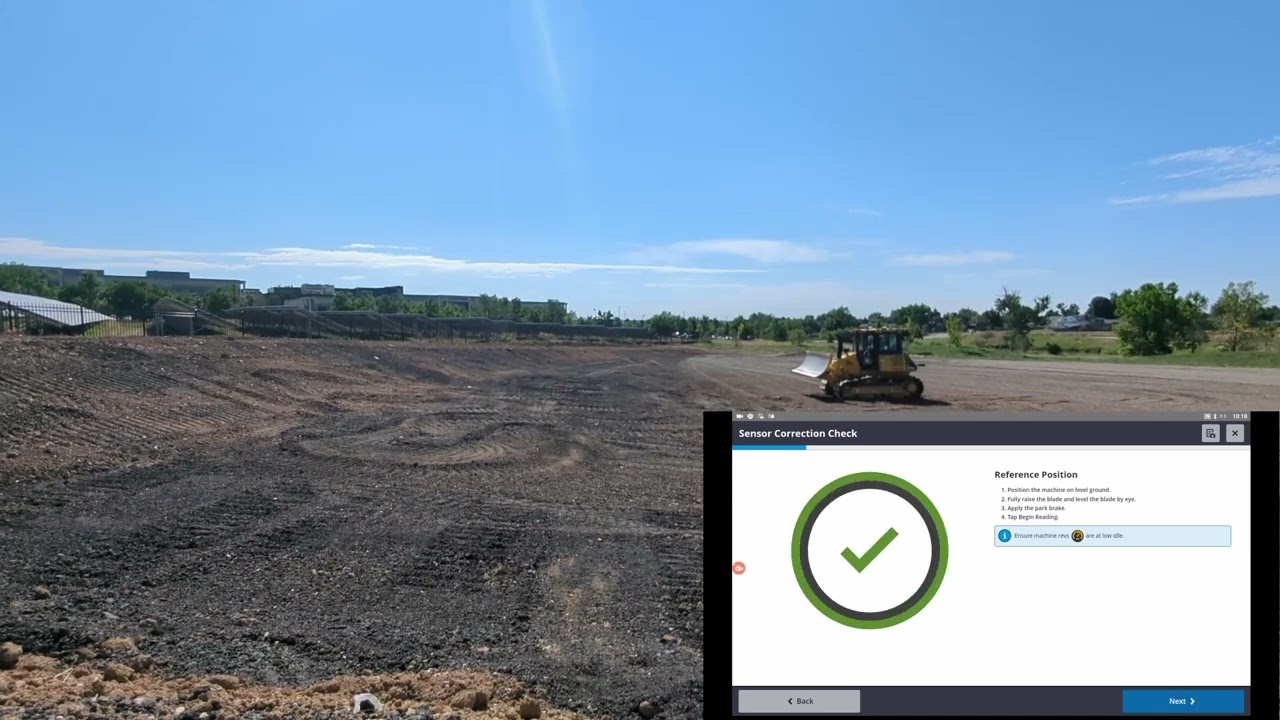 Trimble Earthworks How to: Sensor Correction Check