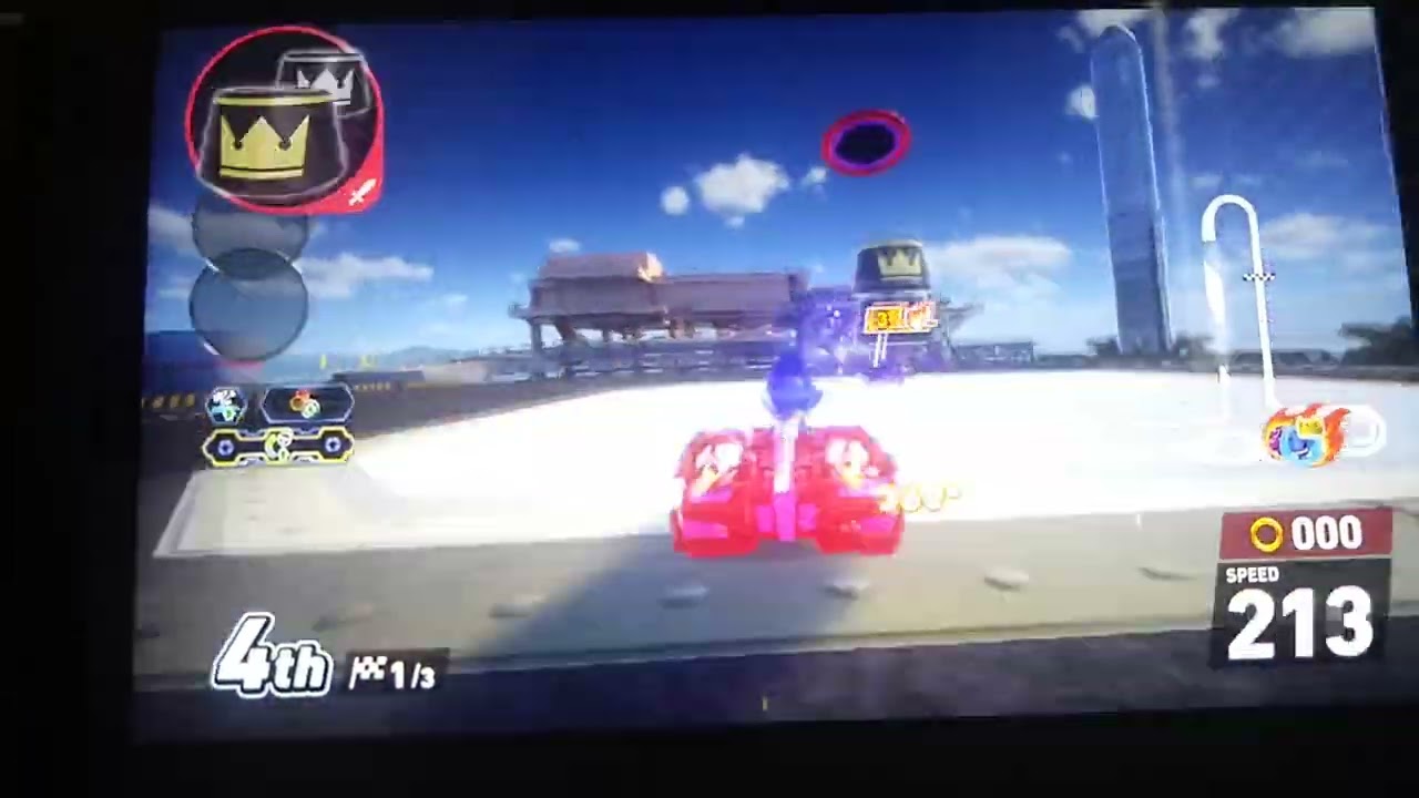 Me during Sonic Racing Crossworlds Race Park Rival Team Races