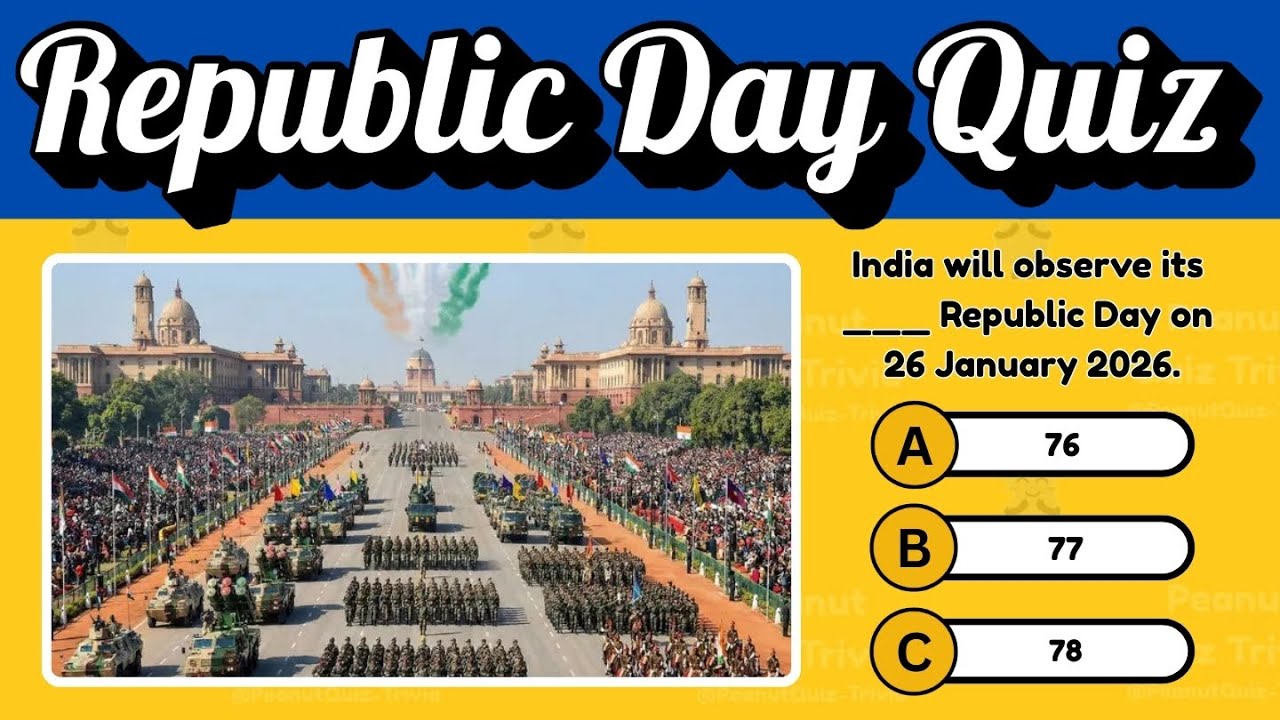 26 January 2026 Quiz 🇮🇳 | Republic Day GK Questions & Answers | Test Your India Knowledge 