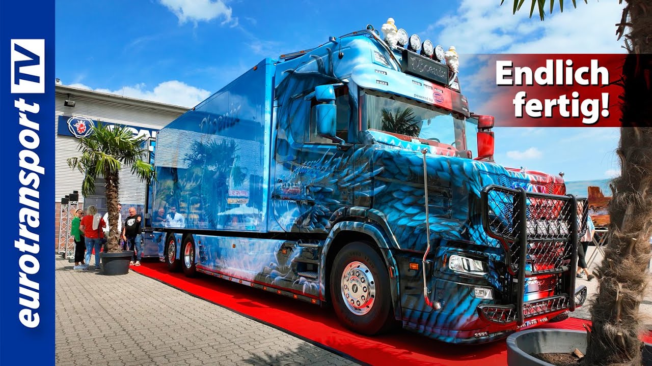 Ознакомьтесь с открытием капота Scania в Heide Logistik!
