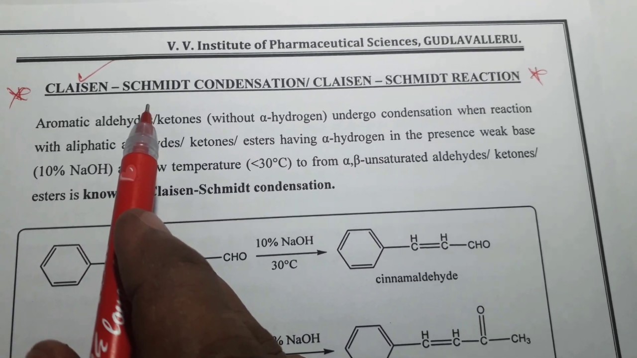 Claisen-Schmidt Condensation - Mechanism and it's applications