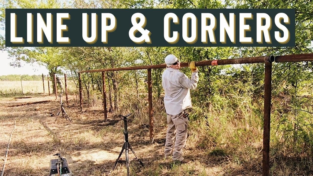 Installing Top Rail Pipe Fence & Fitting Up Corners (THE TOP RAIL PICKLE)