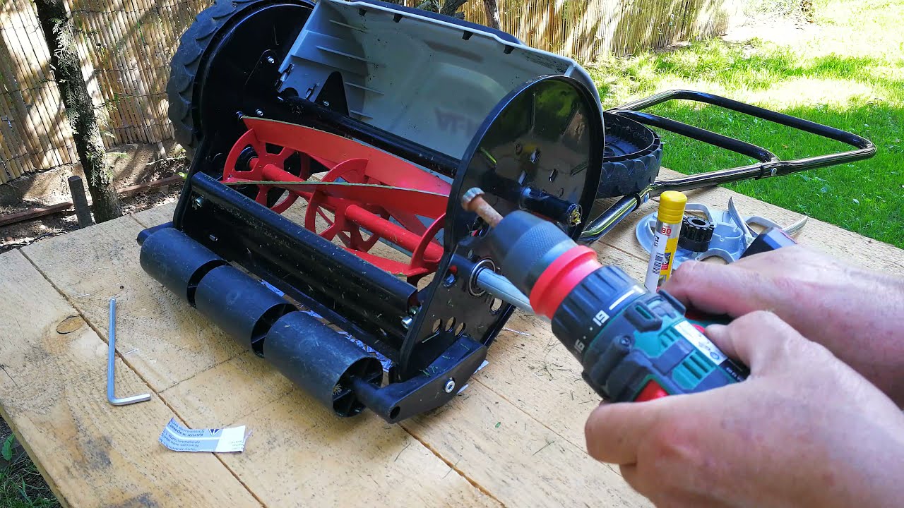 Hengerkéses AL-KO fűnyíró élezés házilag ( AL-KO sharpening )