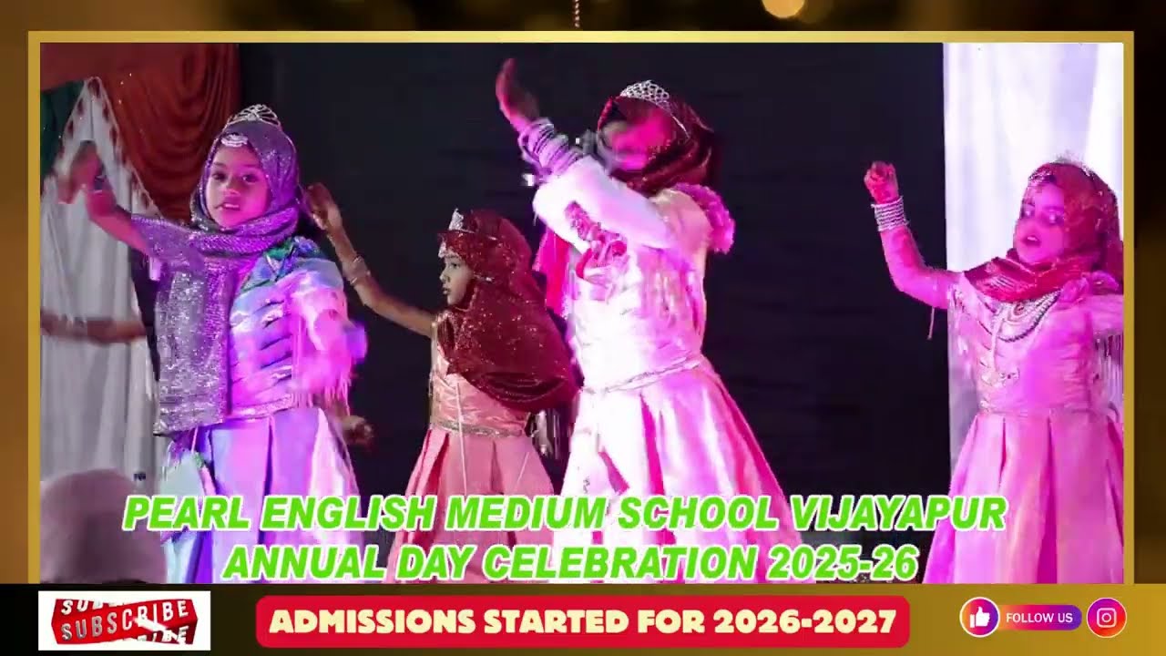 1st Std Girls Arabic Song Performance | Annual Day 2025–26 | Pearl School Vijayapura