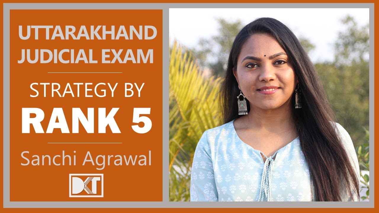 Rank 5 Uttarakhand Judicial Exam Topper | Sanchi Agrawal shares her strategy