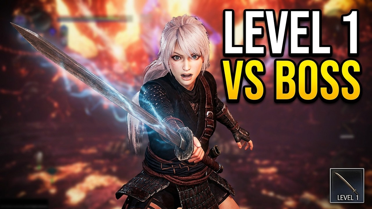 Level 1 vs Nightmare Bringer: The Ultimate Goodbye to Nioh 2 (Level 1, Level 1 Wooden Sword, No Hit)
