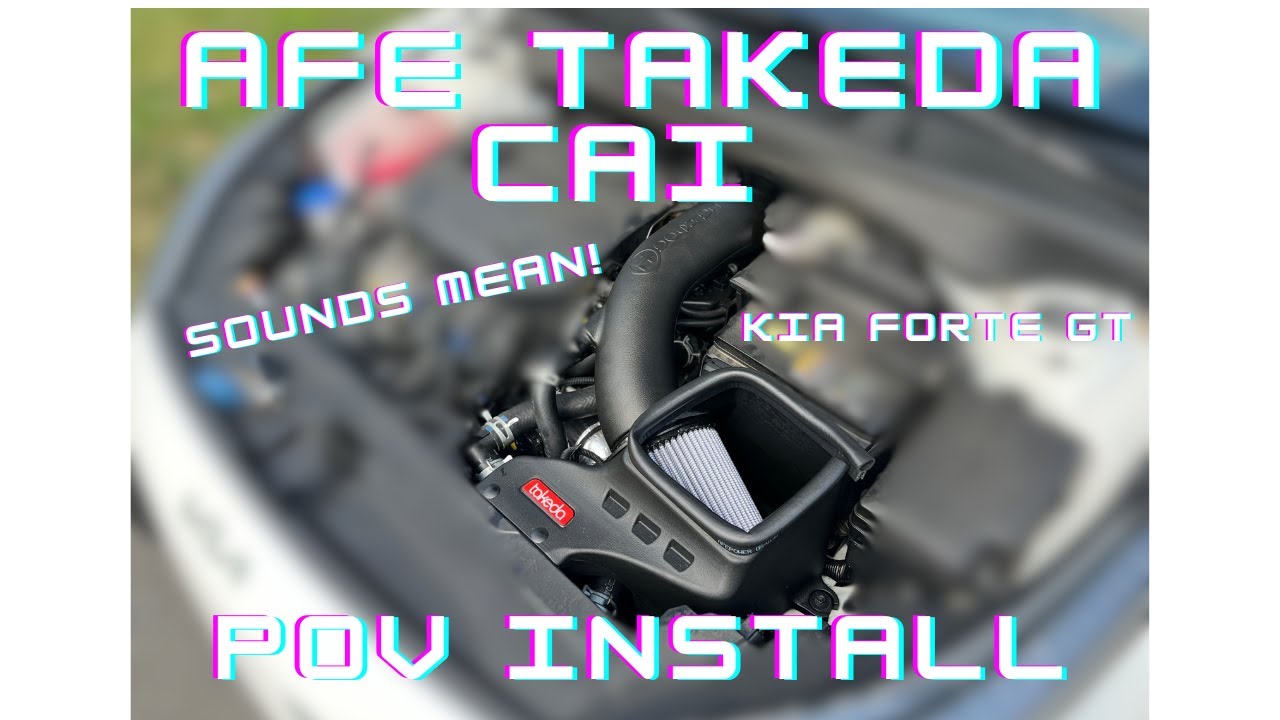 aFe Takeda Stage 2 CAI Install + POV Drive! - Kia Forte GT