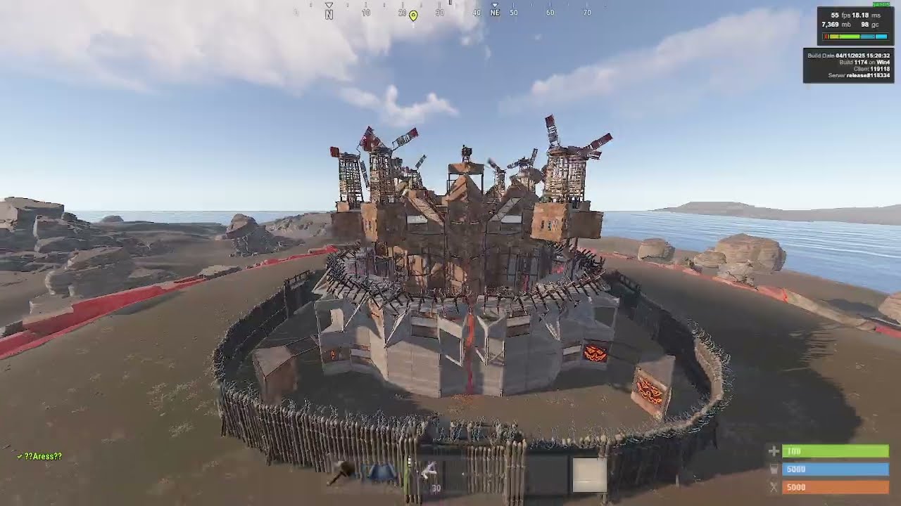 Rust base design (STATUE) - large team with the best opencore and a cool roof (4x4)