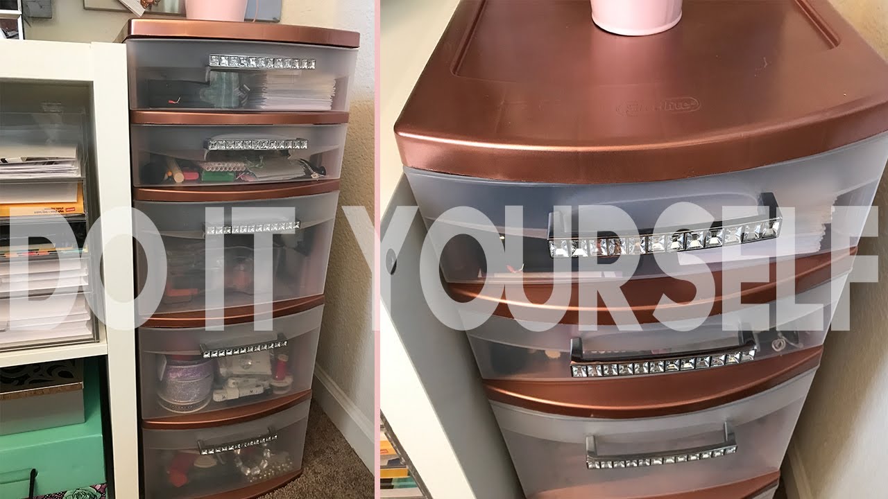 Sterlite 5 Drawer Makeover *DIY With Spray Paint*