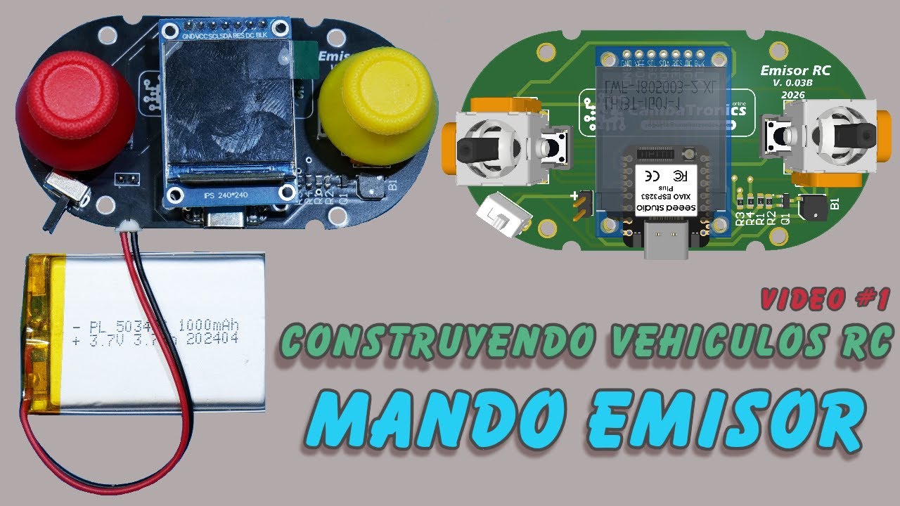 Proyecto de emisor para vehículos de radio control.
