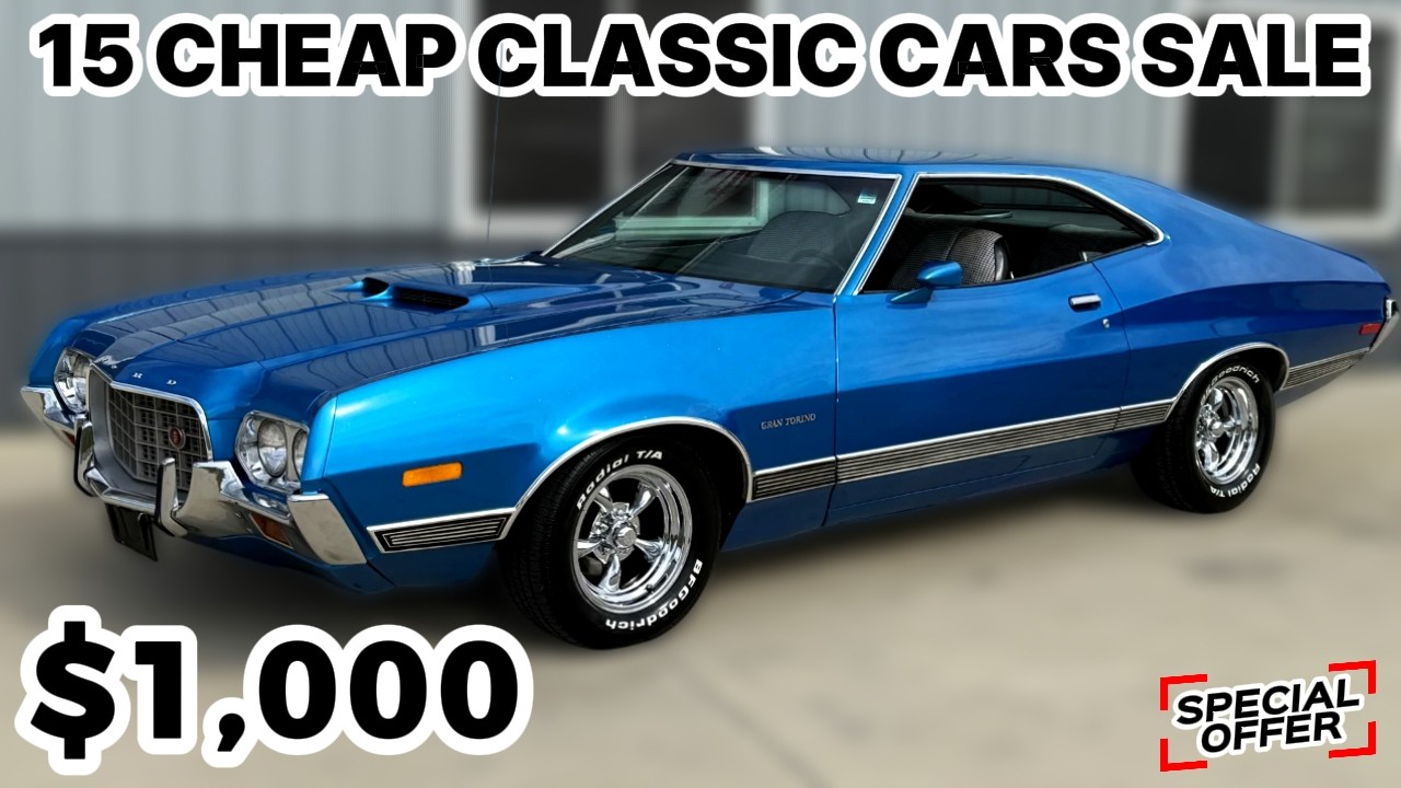 OMG! 15 Classic Cars for Sale CHEAP You WON'T Believe!!
