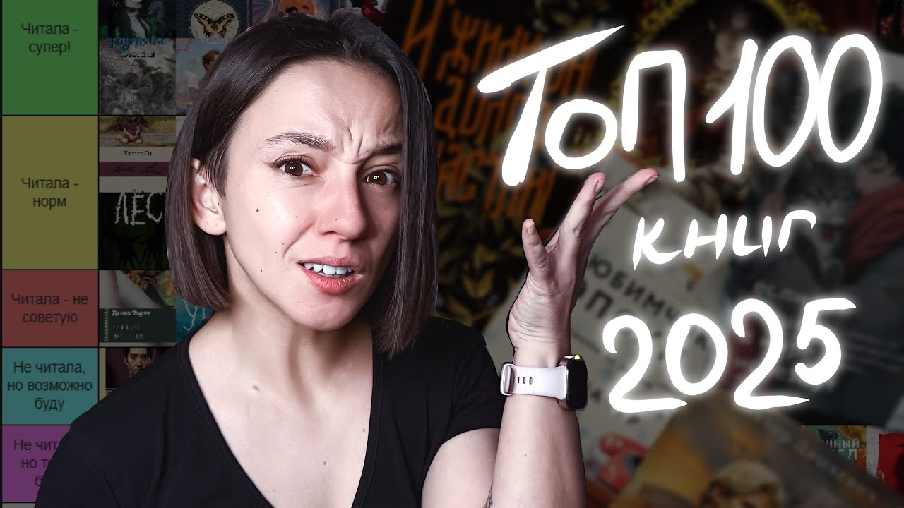 ТОП 100 книг 2025 - это читают все / оцениваю в формате тир листа