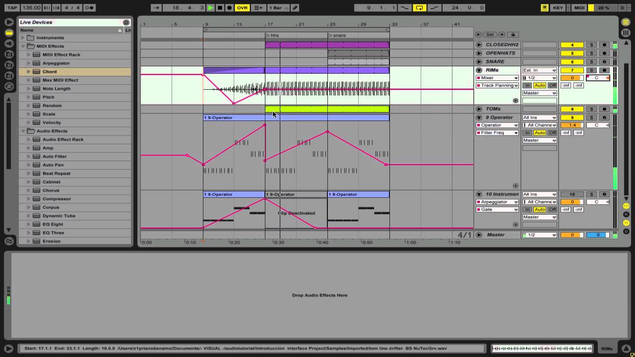 Tutorial Ableton Español: Automatizaciones y Modulaciones
