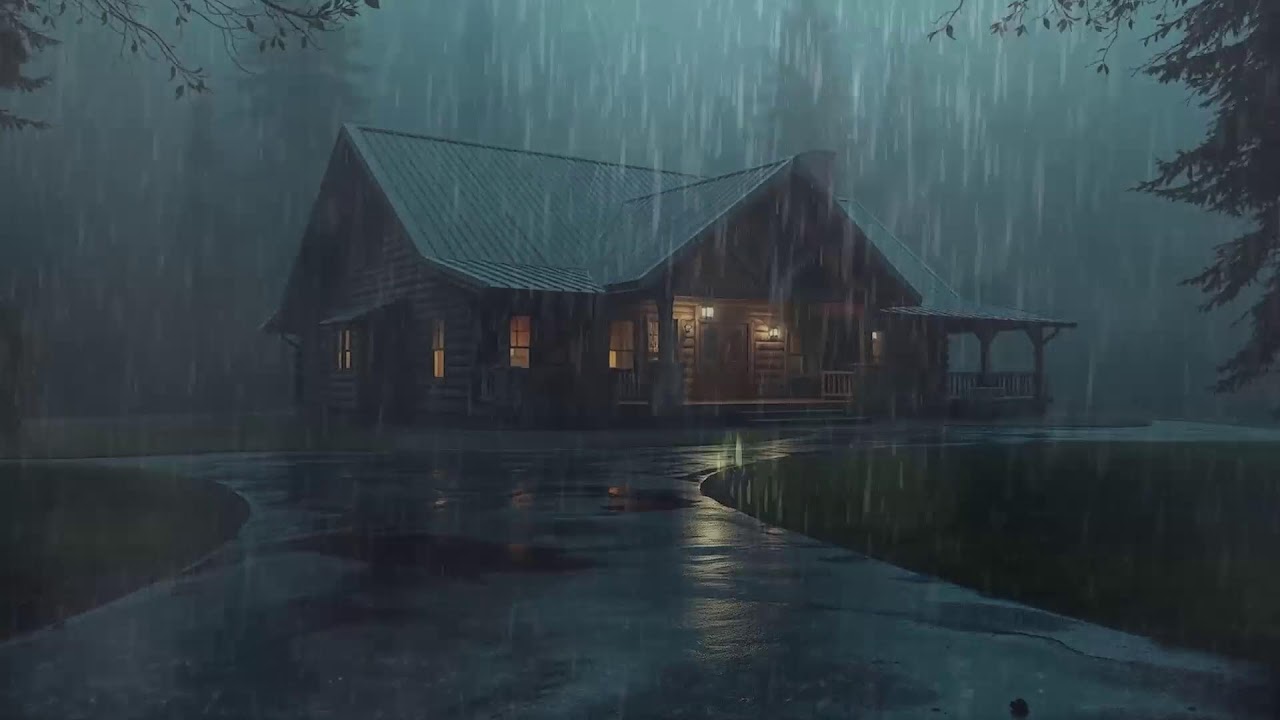 Fall Asleep With The Soothing Sounds Of Rain And Thunder | Rain Sounds For Sleeping ASMR