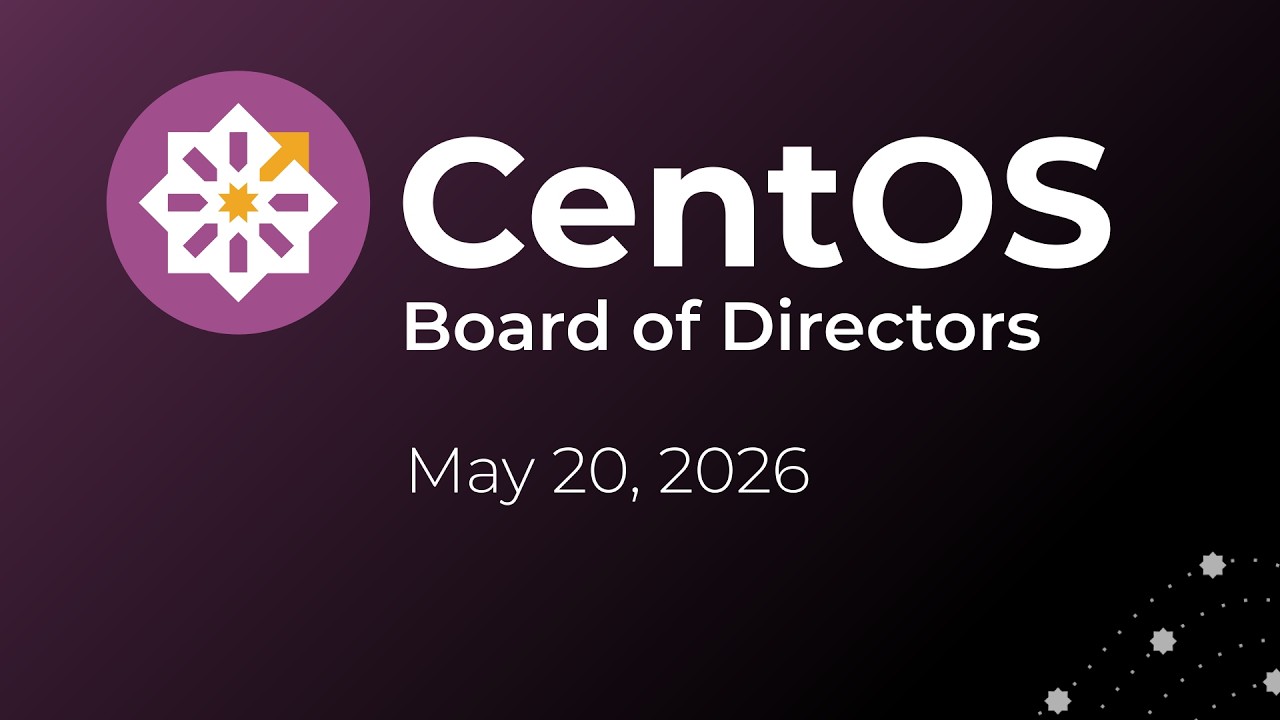 Заседание совета директоров CentOS, май 2026 г.