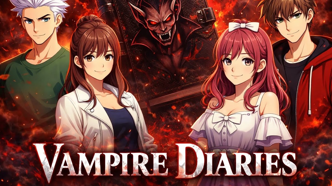 Vampire Diaries Anime Movie Official Trailer 🔥Best Horror Drama Fantasy 2026 By Folax Studio