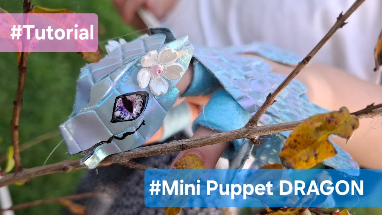 💙 Minis #Puppet #DRAGON tutorial 💙 #dragonpuppeteer #dragonpuppets #бумажныйдракон #papercraft #diy