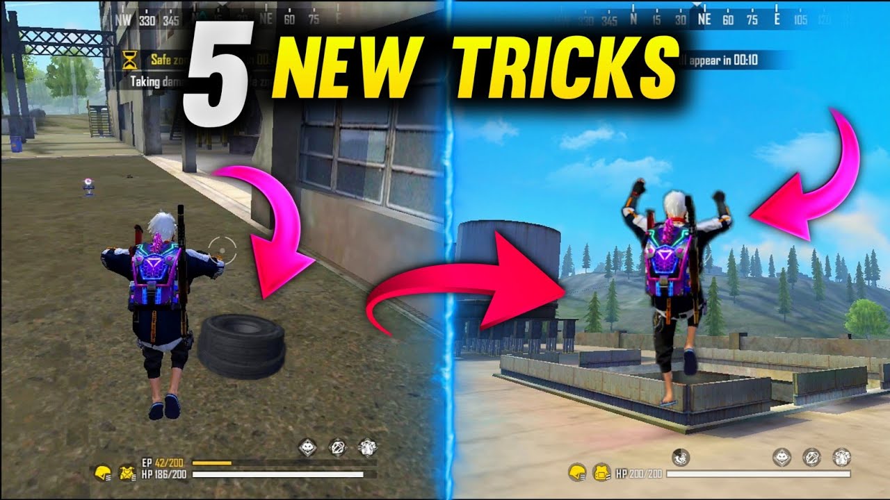 TOP 5 SECRET TIPS AND TRICKS IN FREE FIRE | CLIMB FACTORY TOP IN 1 SECOND 😳 (PART - 36)