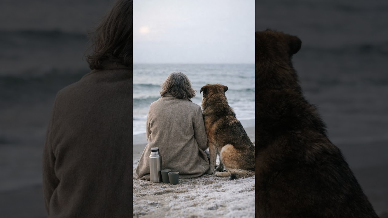 Er wartete jeden Tag am Strand &ndash; Bis sich jemand neben ihn setzte  #emotionalegeschichte #tierliebe