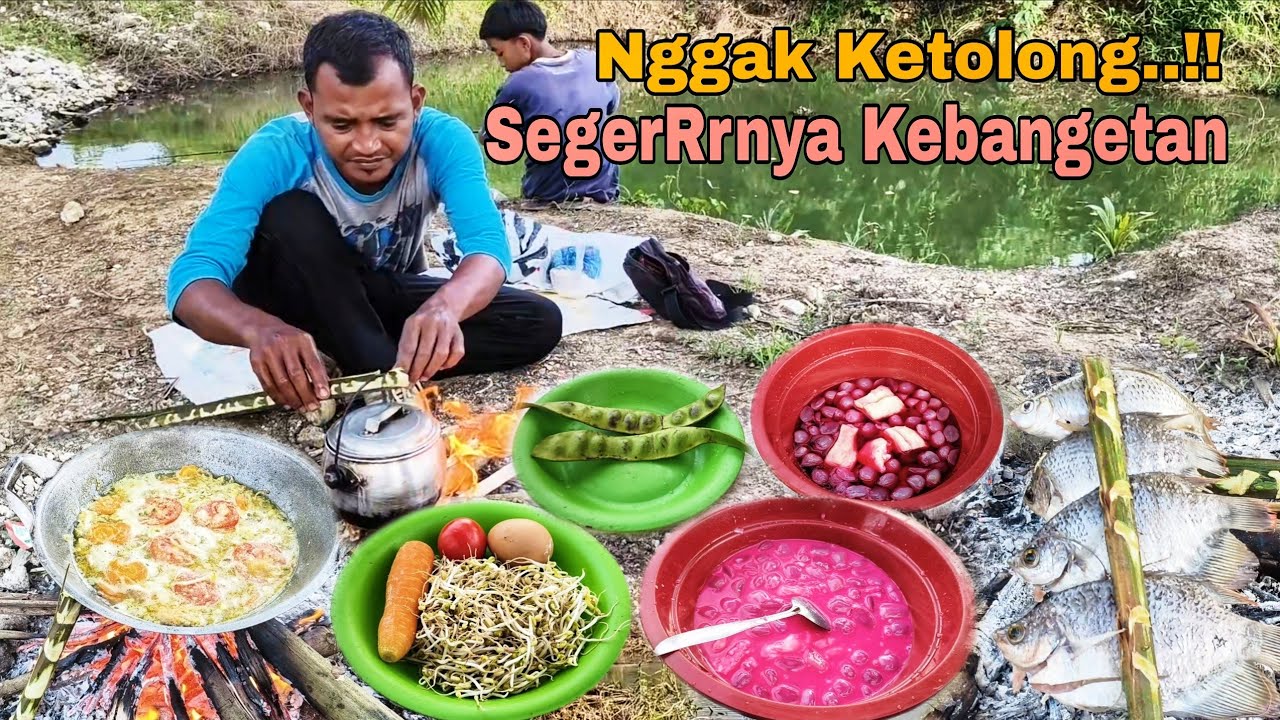 Nggak ketolong‼️SegerRrnya kebangetan, buka puasa di alam liar lebih puas | semua serba segarRrr... 