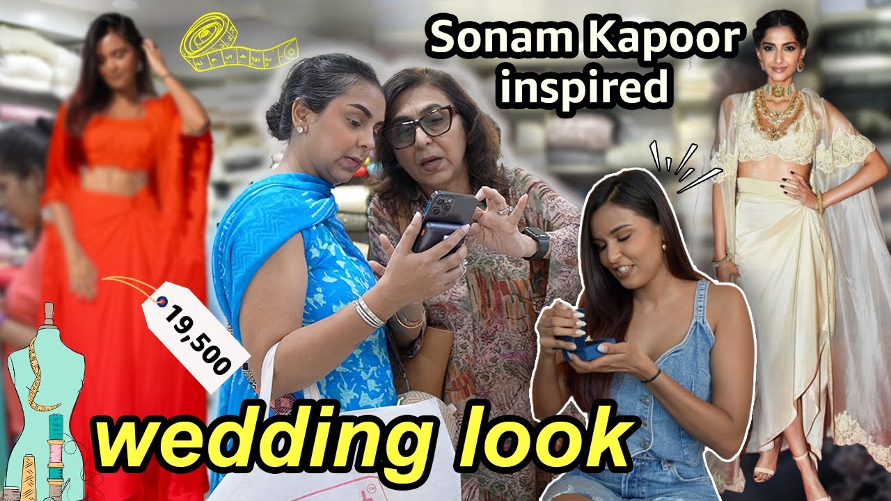 I made an OUTFIT FROM SCRATCH for @mridul_sharmaa's wedding! | Aanam C