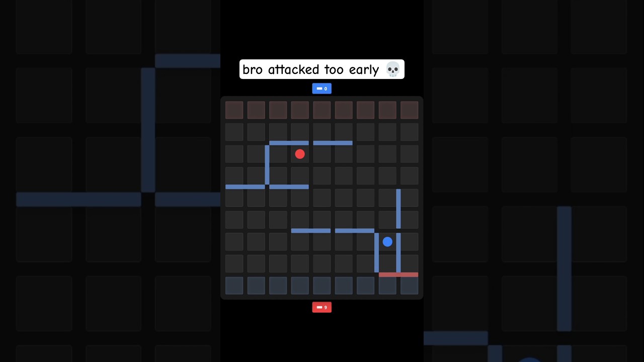 bro attacked too early in this Barricade game 💀#Barricade #Gaming #strategygame #1v1