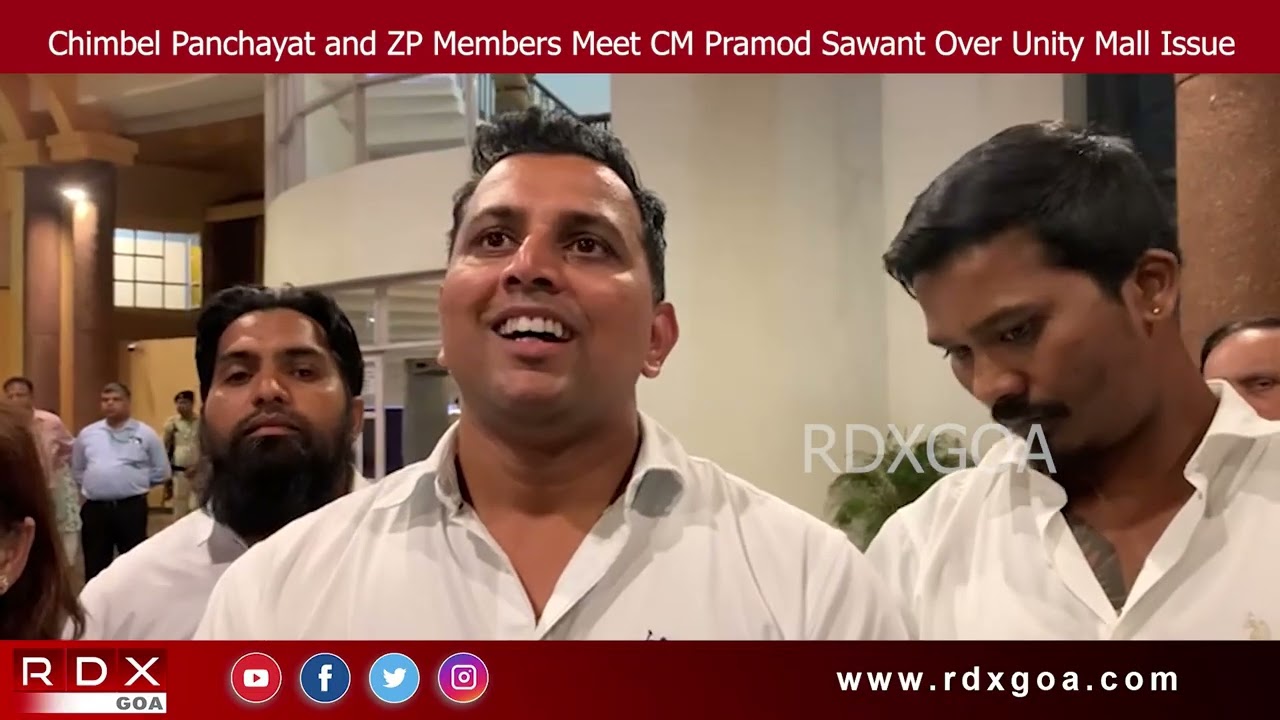 Chimbel Panchayat and ZP Members Meet CM Pramod Sawant Over Unity Mall Issue