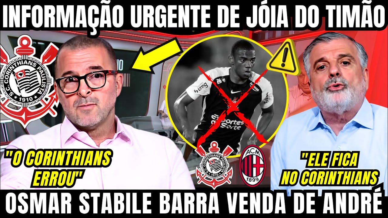ANDRÉ FICA NO CORINTHIANS E ZÉ ELIAS FOI PERFEITO SOBRE A JÓIA DO CORINTHIANS E SÓ FALOU VERDADES