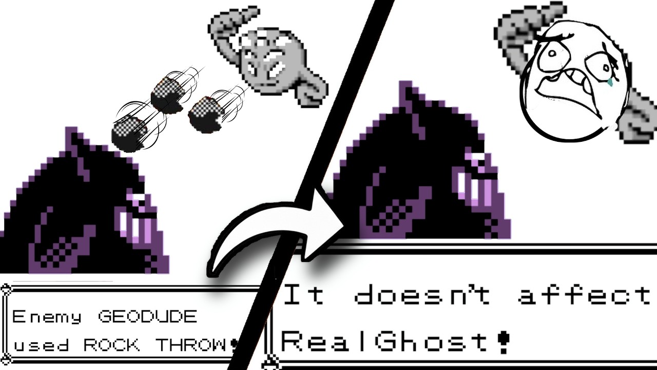 What if Ghost Type was IMMUNE to ALL Physical Damage? Gengar Only, Pokemon Red/Blue