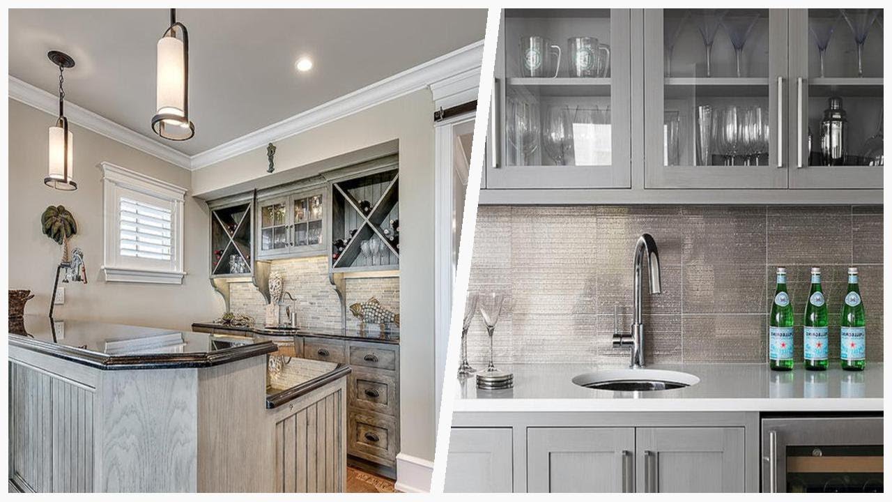 75 Coastal Home Bar With Gray Cabinets Design Ideas You'll Love 🌈