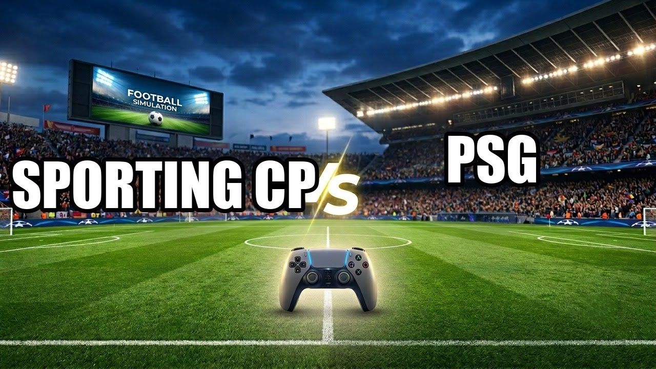 🔴 SPORTING CP vs PSG Champions League 25/26 Full Match - Video Game Simulation 