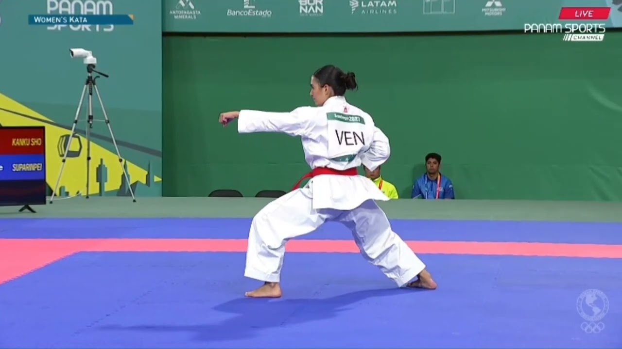 Andrea Armada 🇻🇪 VS Nicole Yonamine 🇧🇷. Bronze. Female Kata. Panamerican Games Santiago 2023.
