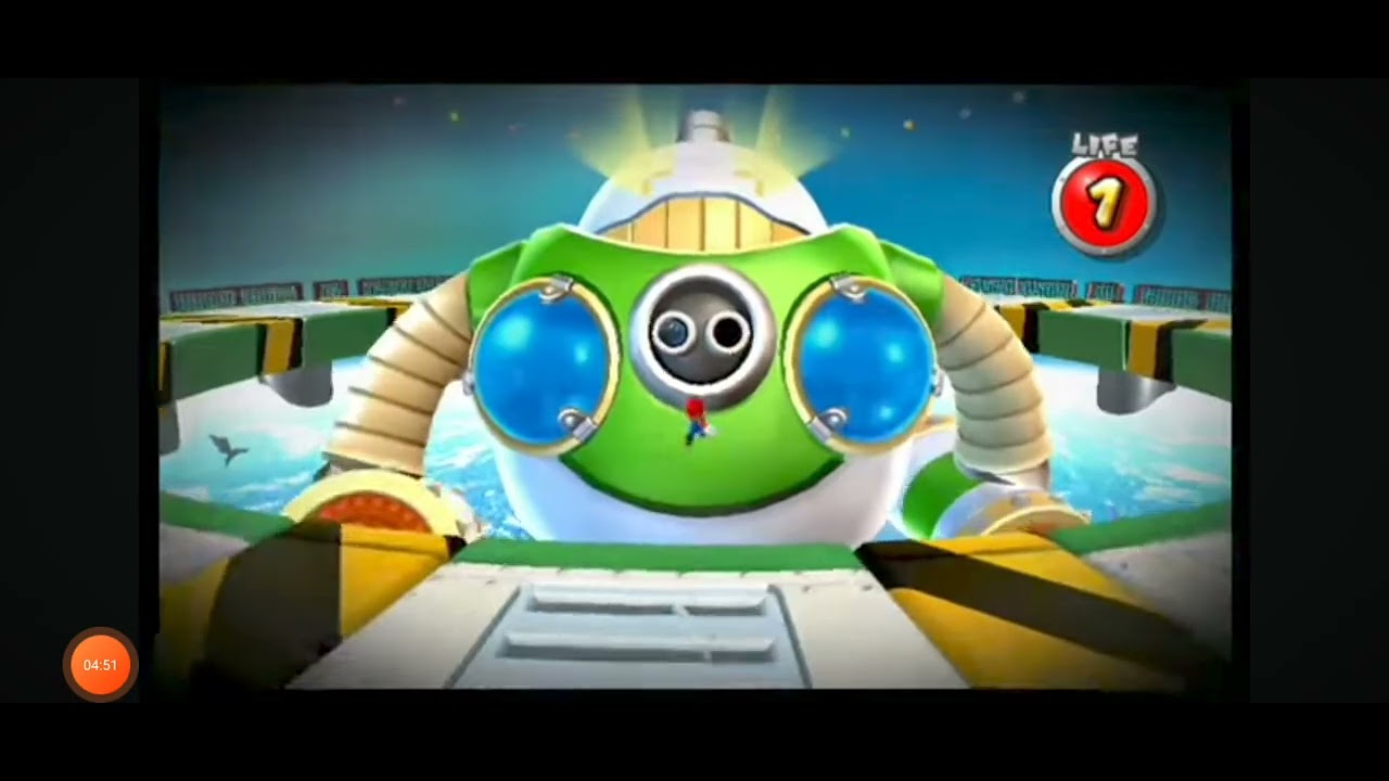 Super Mario Galaxy Game Over in Black Hole