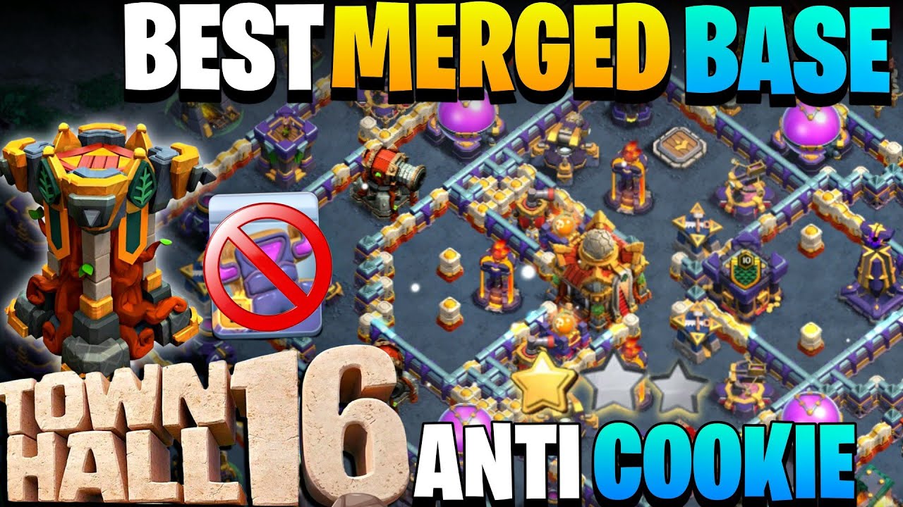 *BEST MERGED* TH16 TOP 07 BASE LINK ! TH 16 ANTI COOKIE, ROOT RIDER BASE LINK