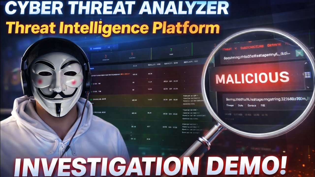 Cyber Threat Analyzer | Threat Intelligence & IOC Investigation Platform Demo