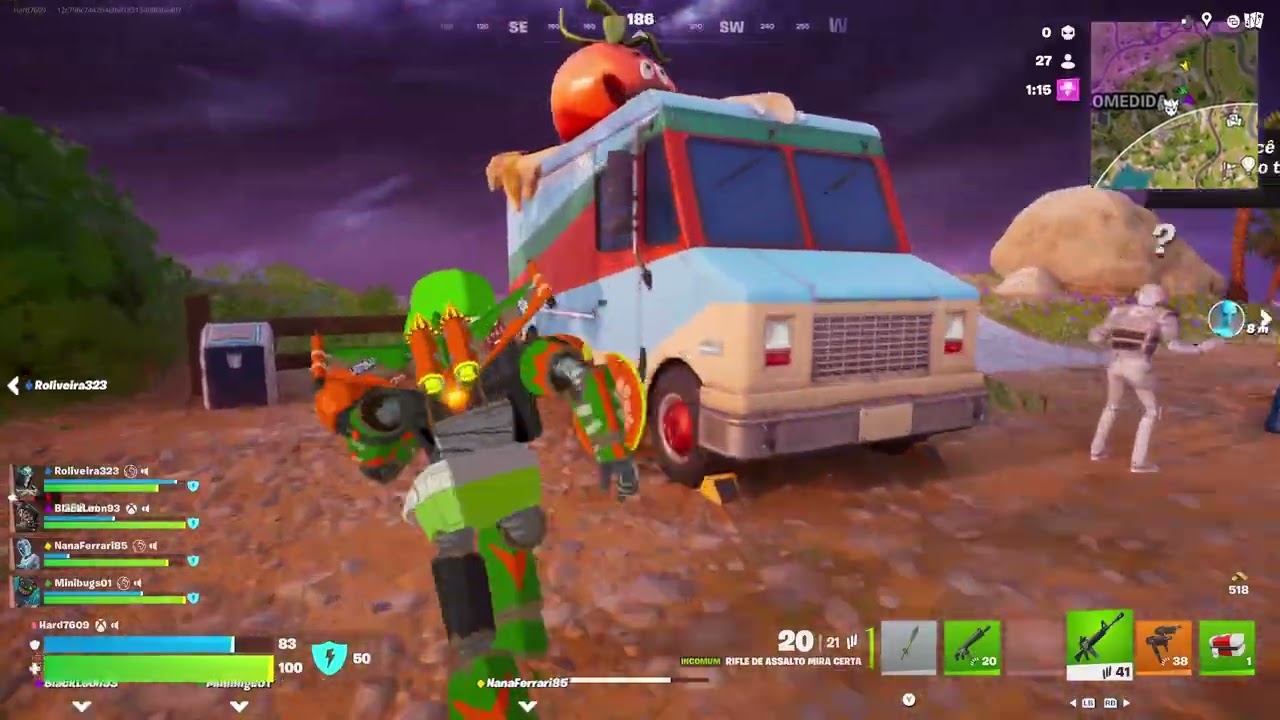 Fortnite Trocação 4 Vs 4