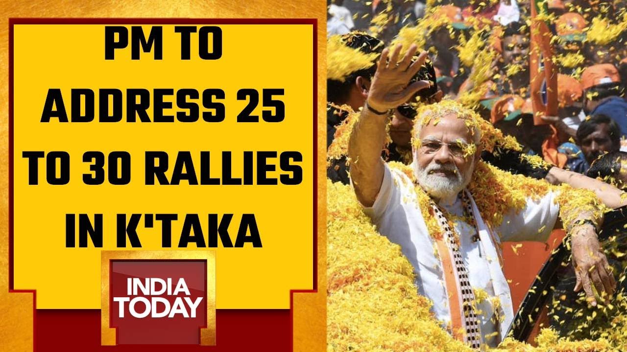 PM Modi's Mega Karnataka Poll Blitz: BJP Unleashesh 'Brahmastra' In Poll Bound K'taka