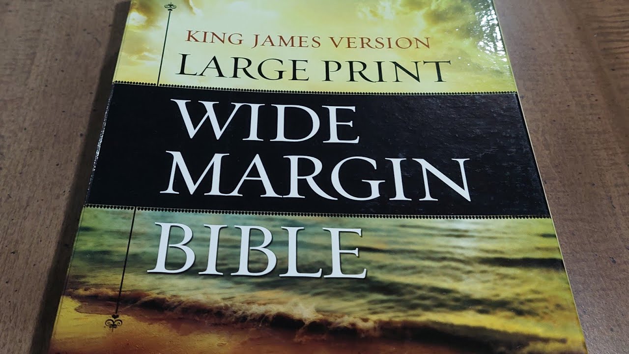 Large Print Wide Margin Bible: Hendrickson Publishers!