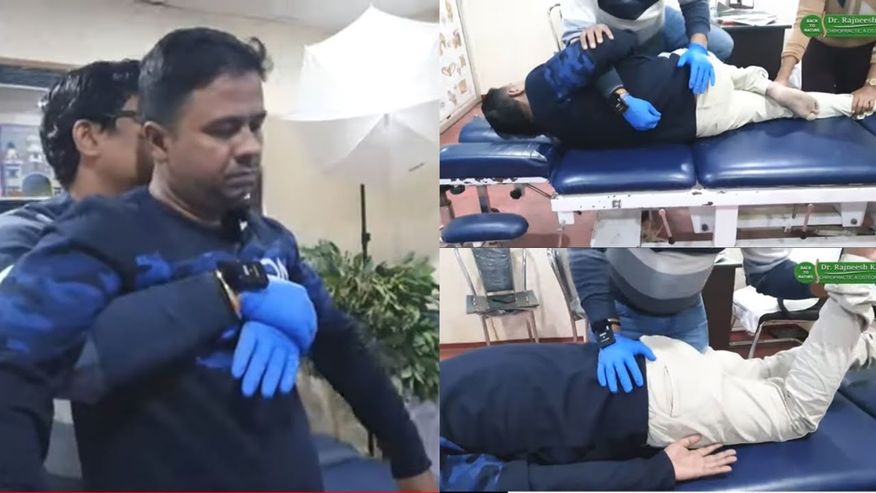 Severe back pain or AVN  treatment. Chiropractic treatment in India 🇮🇳