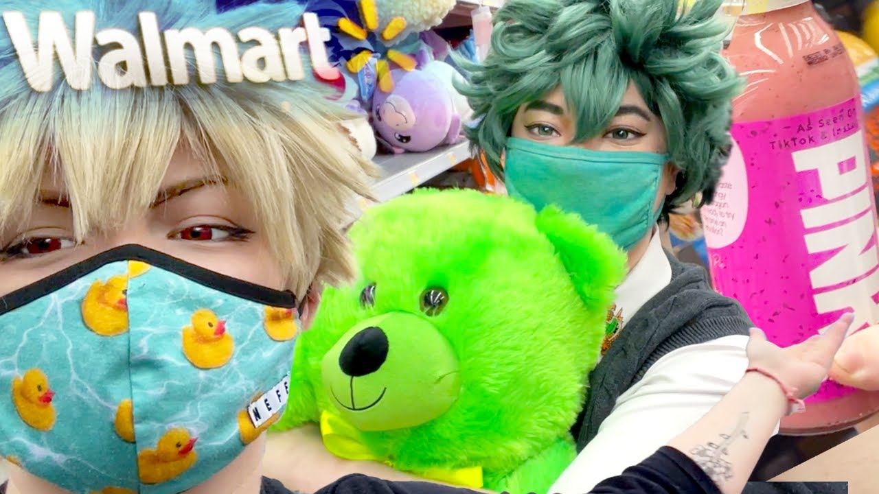 ПОТЕРЯННЫЕ В РОЗОВОМ СОУСЕ | Косплей-выход от Walmart Vlog | Моя геройская академия