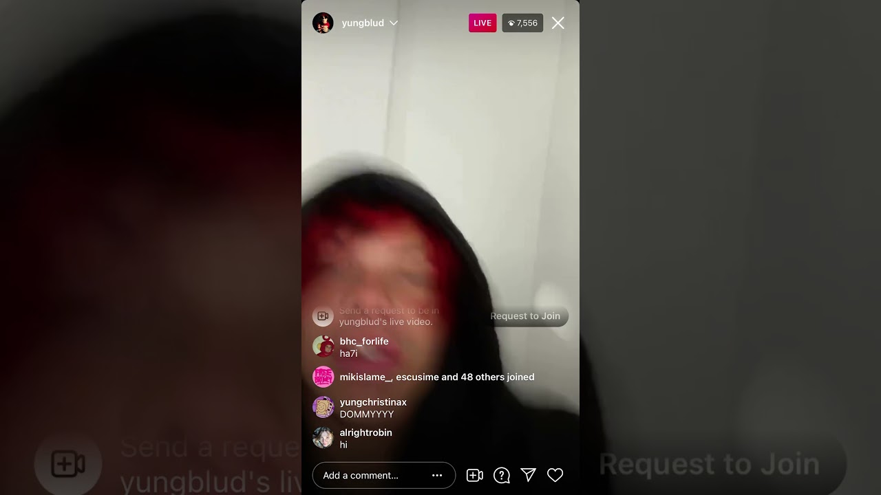 YUNGBLUD Instagram live 6/26/21