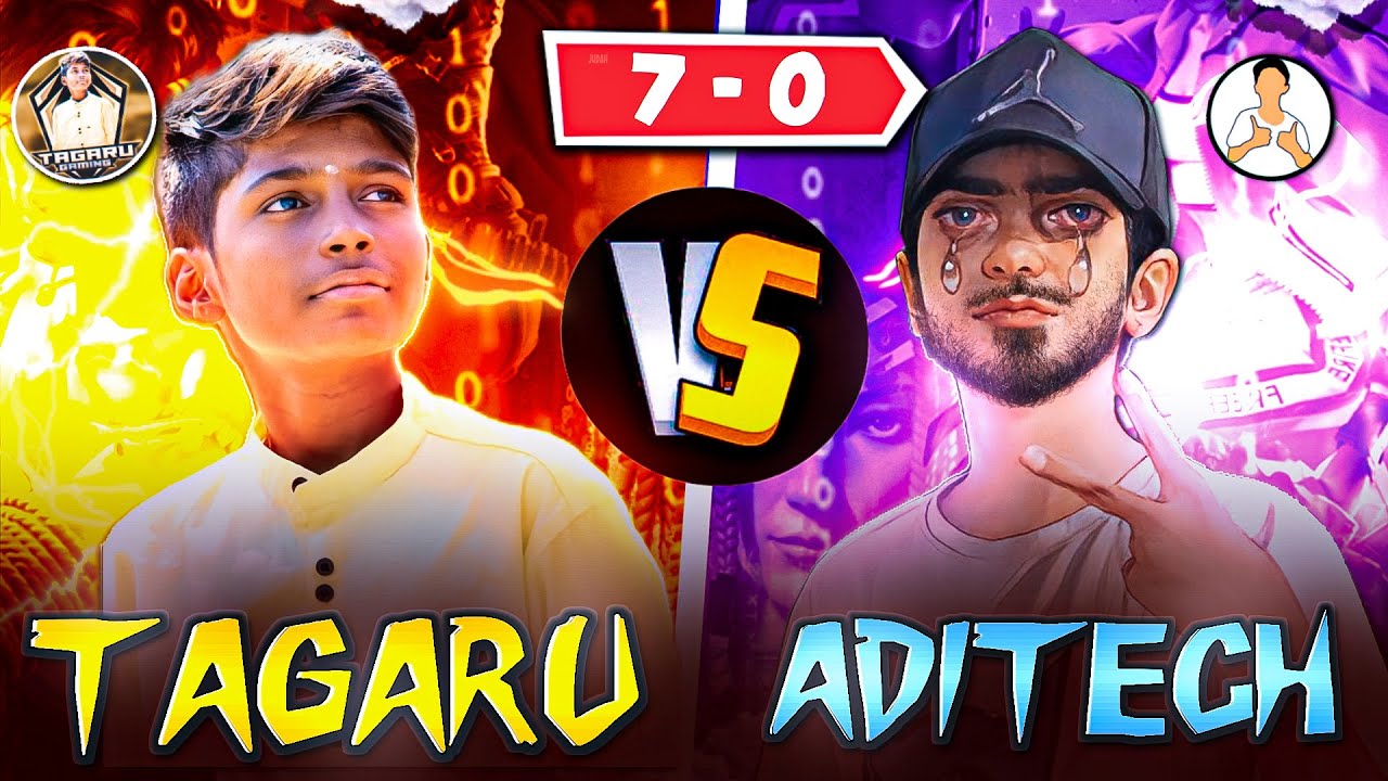 ADITECH🤯 VS TAGARU🔥 || @NonstopGaming_